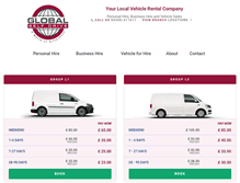 Tablet Screenshot of globalselfdrive.com